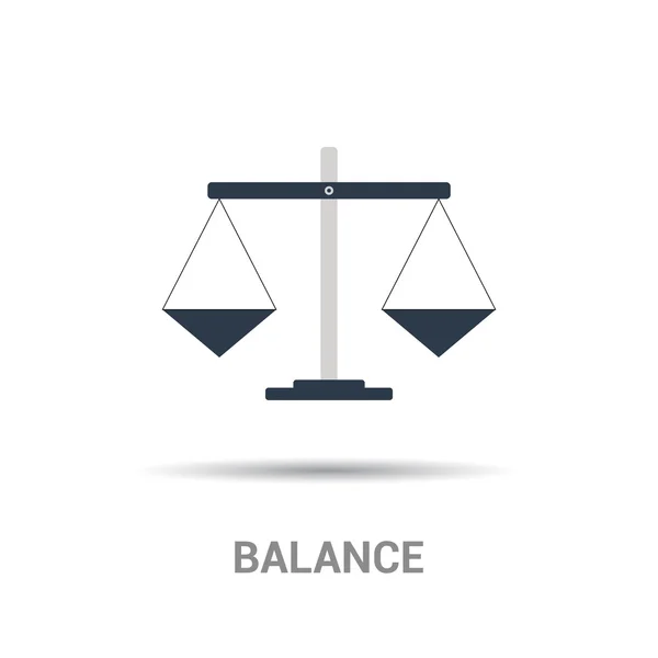 Balance Icône avec échelles — Image vectorielle