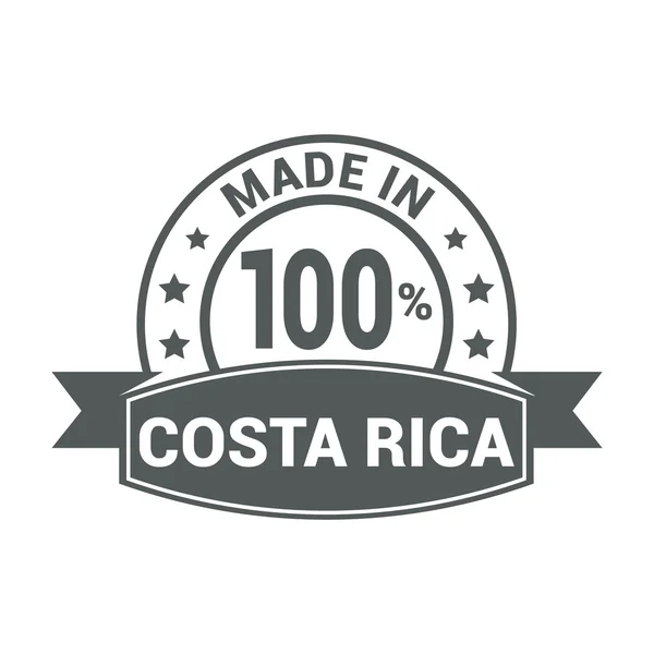 Hecho en Costa Rica sello — Vector de stock