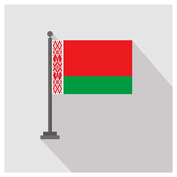 Vlajka země Bělorusko — Stockový vektor
