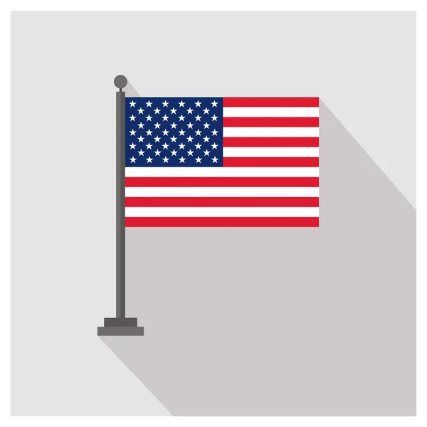 EUA bandeira do país —  Vetores de Stock