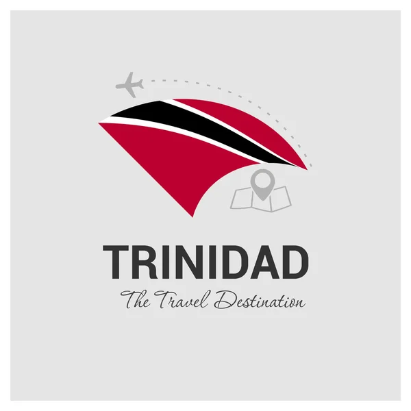 Logo de viaje Trinidad — Vector de stock