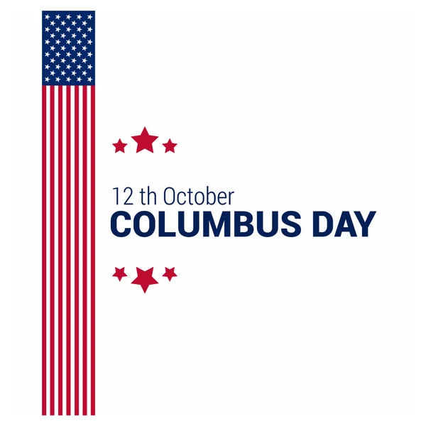 Cartaz do Dia de Colombo feliz —  Vetores de Stock