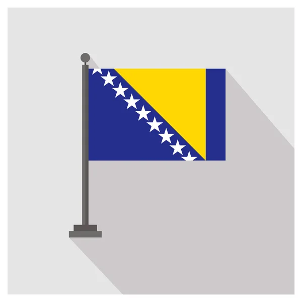 Bosnia y Herzegovina Bandera del país — Vector de stock