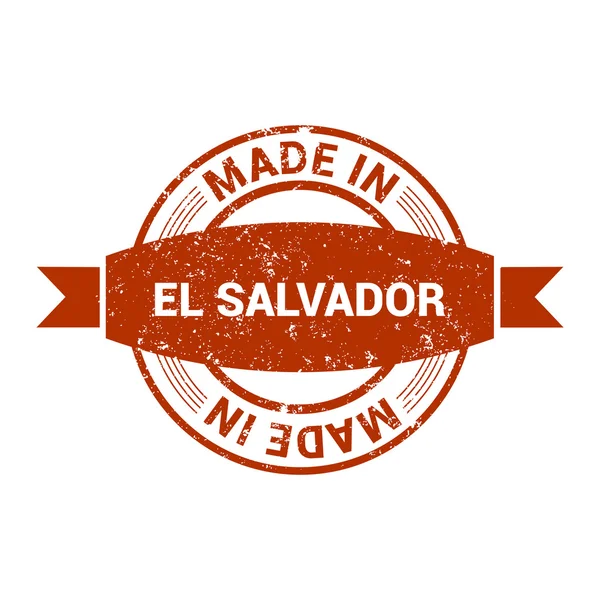 Feito em selo EL SALVADOR —  Vetores de Stock