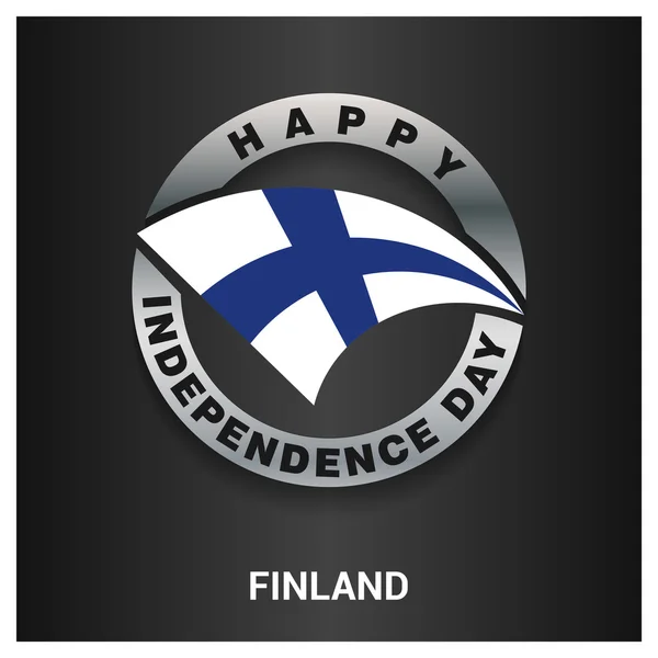 Odznak den nezávislosti Finska — Stockový vektor