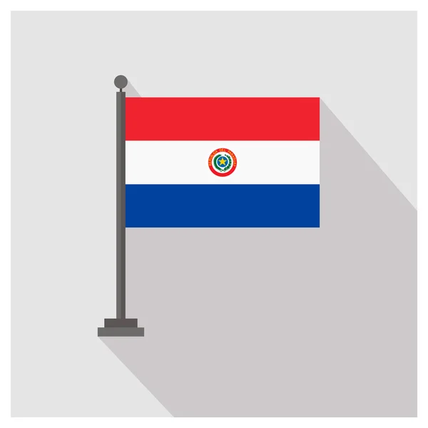 Paraguay Bandera del país — Vector de stock