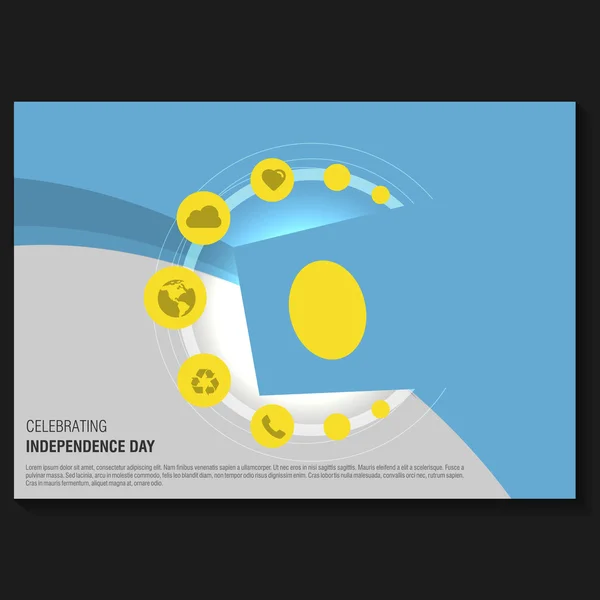 Palau Independence Day Flyer — Wektor stockowy