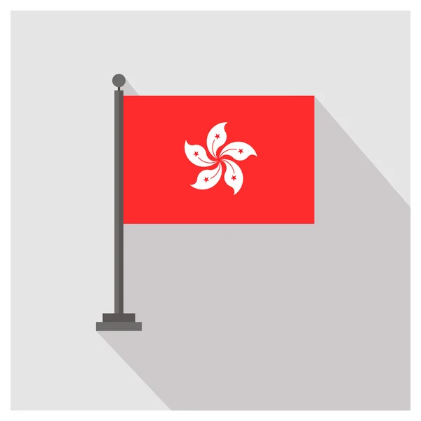 Hong Kong 国旗 — ストックベクタ