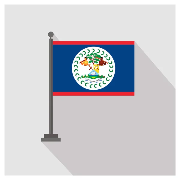 เบลีซ ธงประเทศ — ภาพเวกเตอร์สต็อก