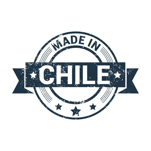 智利-圆形橡皮戳 — 图库矢量图片