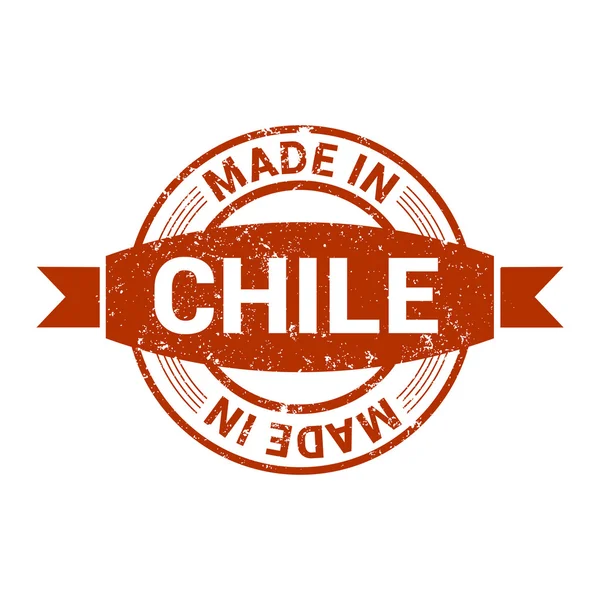 智利-圆形橡胶邮票设计 — 图库矢量图片