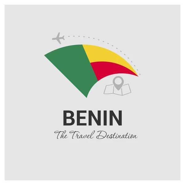 Benin Travel Logo — Stock Vector