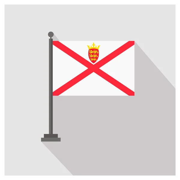 Jersey Bandera del país — Archivo Imágenes Vectoriales