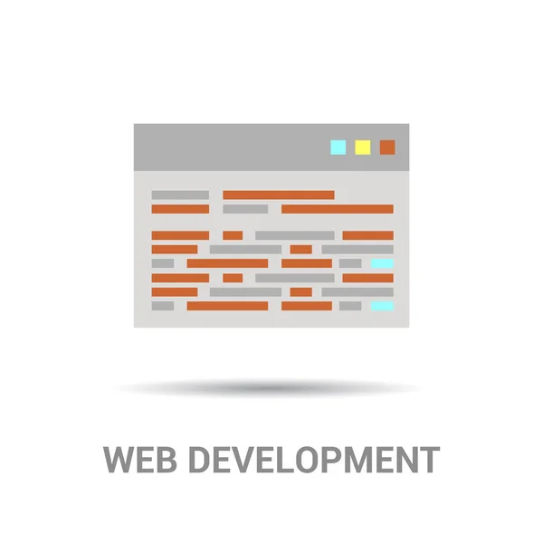 Icona di sviluppo web — Vettoriale Stock