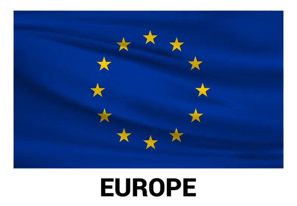 Flagge der Europäischen Union — Stockvektor