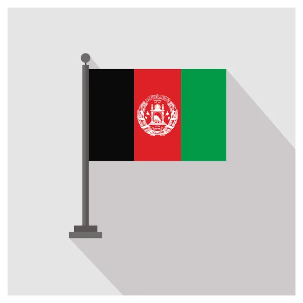 Afghanistan land flagga — Stock vektor