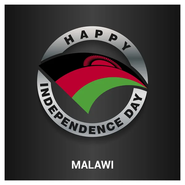 Insigne de fête de l'indépendance du Malawi — Image vectorielle