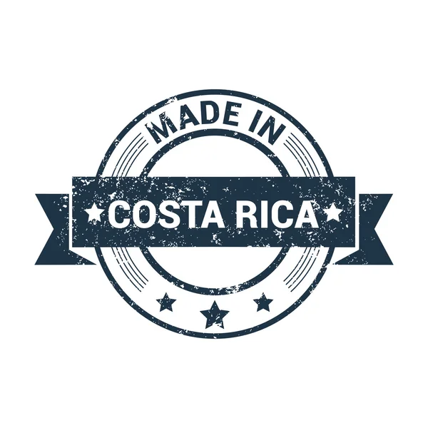 Vyrobené v Kostarice razítko — Stockový vektor
