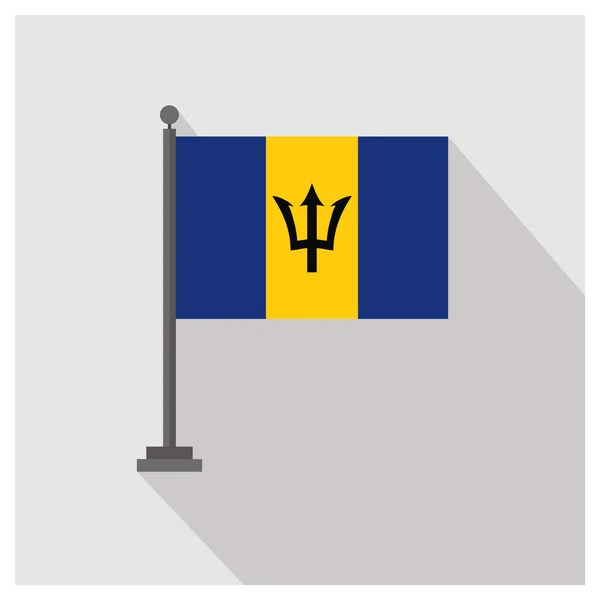 Barbados-Flagge — Stockvektor