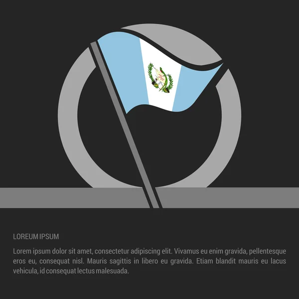 Σημαία της Γουατεμάλας σήμα — Διανυσματικό Αρχείο