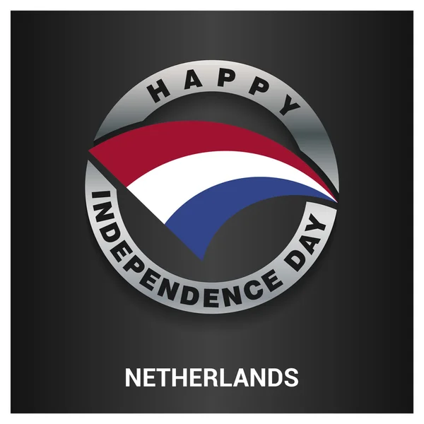Нідерланди День незалежності бейдж — стоковий вектор