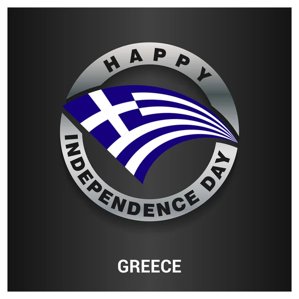 Insignia día de la independencia de Grecia — Archivo Imágenes Vectoriales