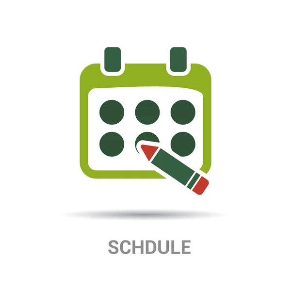 Calendar, Schedule Icon — Stock Vector