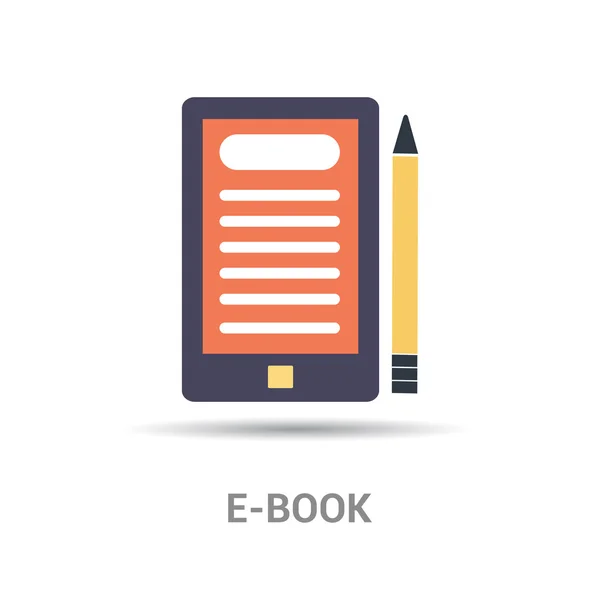 E-Book-Ikone — Stockvektor