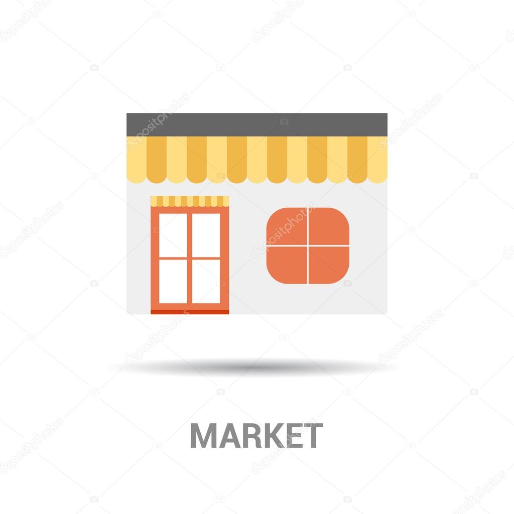 Market store shop icon