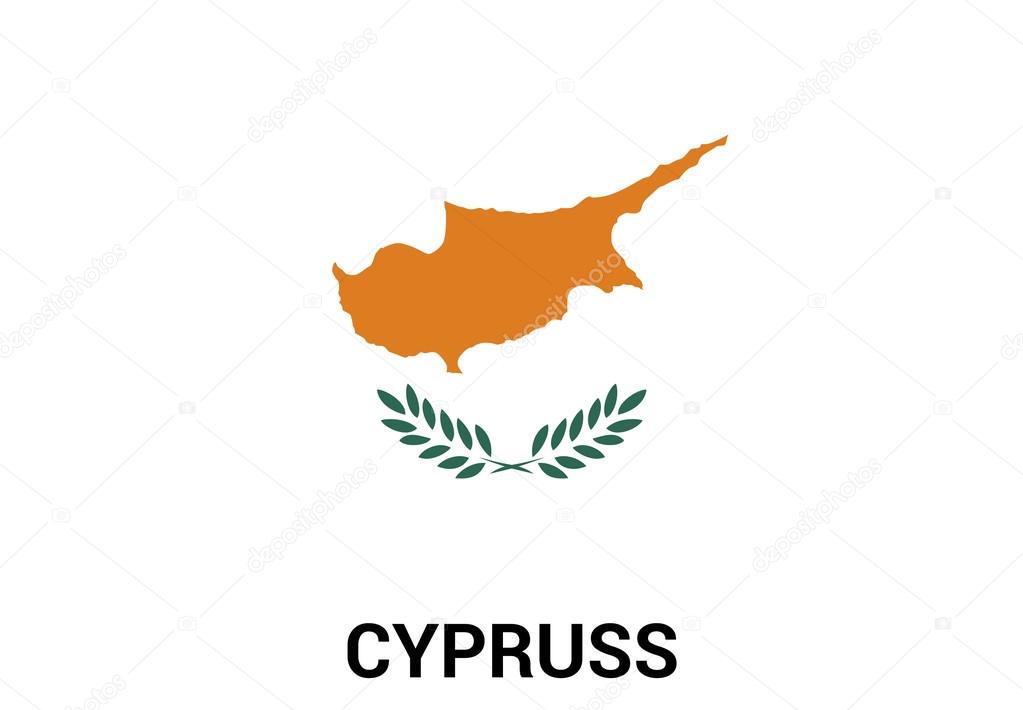 Cyprus flag in official colors