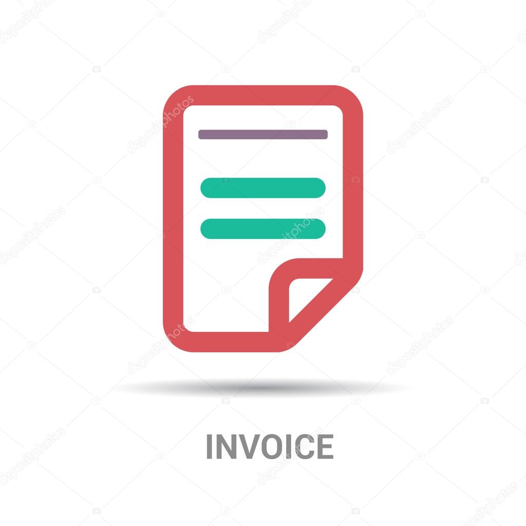 Bill invoice icon. vector illustration