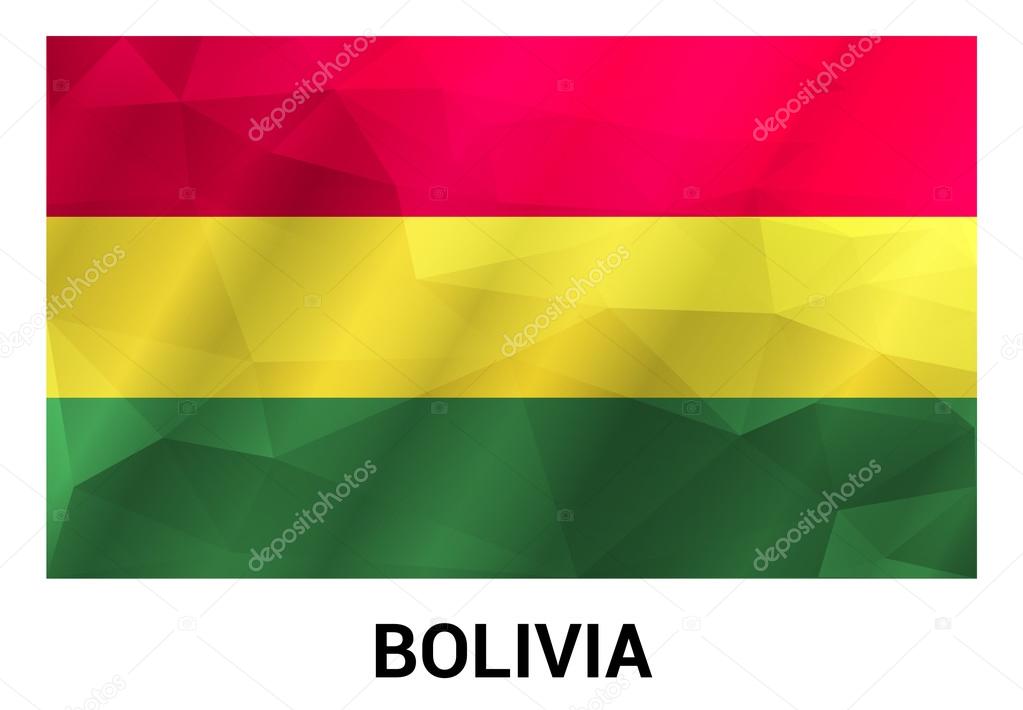 Bolivian grunge flag 