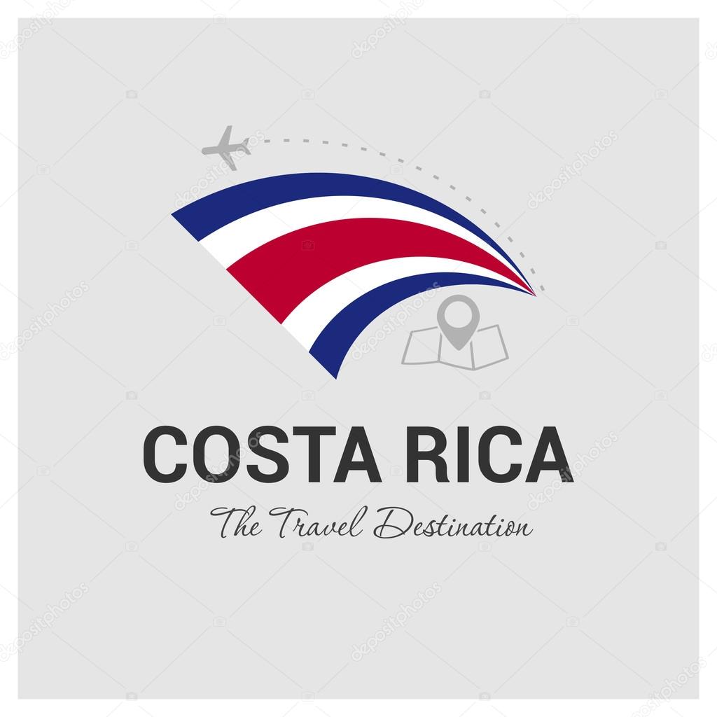 Costa Rica Travel Logo Vector Image By C Ibrandify Vector Stock 93747074 https depositphotos com 93747074 stock illustration costa rica travel logo html