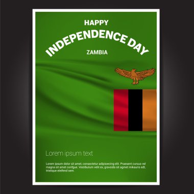 Zambiya Bağımsızlık günü poster
