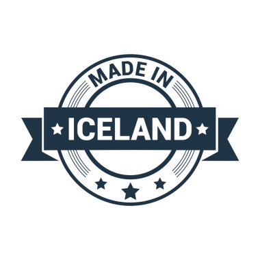 İzlanda - yuvarlak lastik damga tasarım yapılan