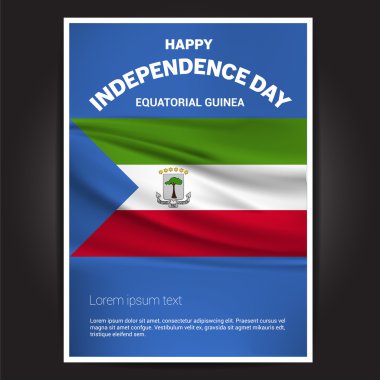 Ekvator Ginesi Bağımsızlık günü poster