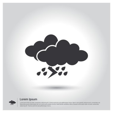 Fırtına hava simgesi