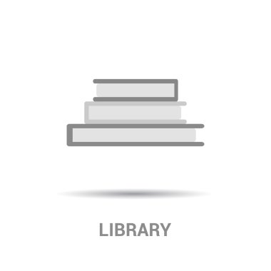 Kütüphane kitap simgesi