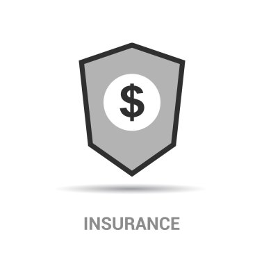 dolar işareti olan Finans Sigorta simgesi