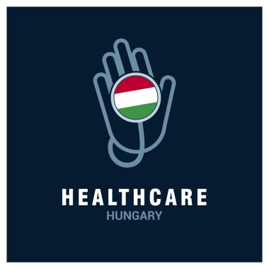 Macaristan Ulusal bayrağını stetoskop