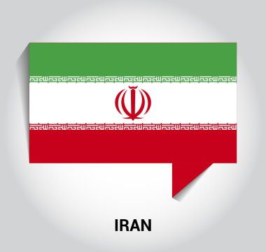 üç boyutlu 3d Iran bayrağı