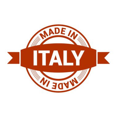 İtalya'da yapılmış. Yuvarlak lastik damga tasarım