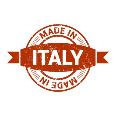 İtalya'da yapılmış. Yuvarlak lastik damga tasarım