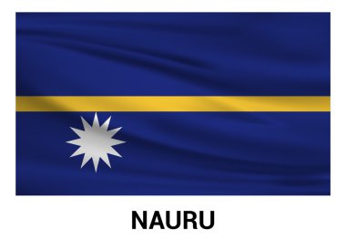 Nauru bayrak resmi renklerde