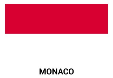Monaco bayrağı resmi renklerde