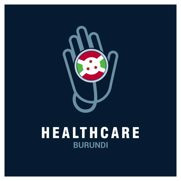 Logo Burundi healthcare — Vector de stock
