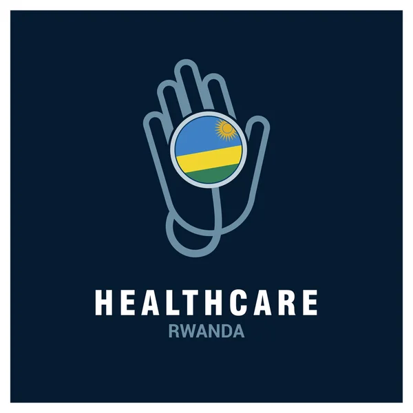 Logo Rwanda healthcare — Vector de stock