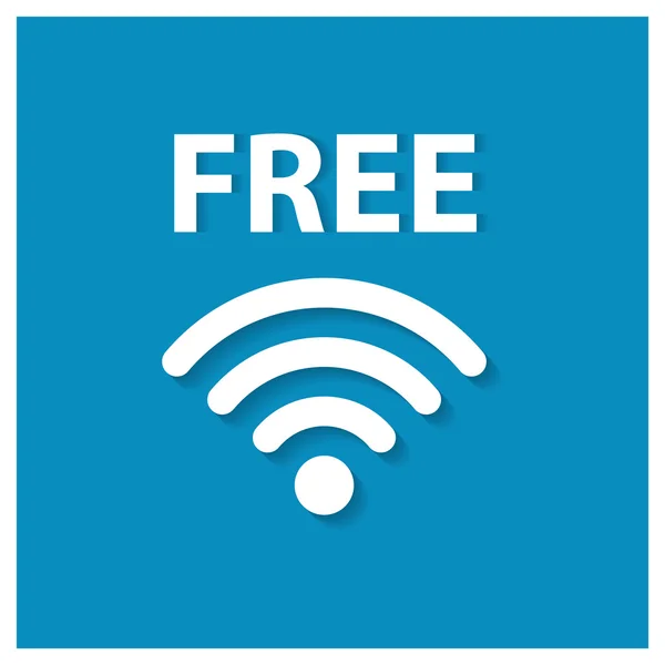 Бесплатный беспроводной доступ в Интернет — стоковый вектор