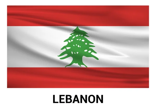 Lebanon country flag — Stock Vector