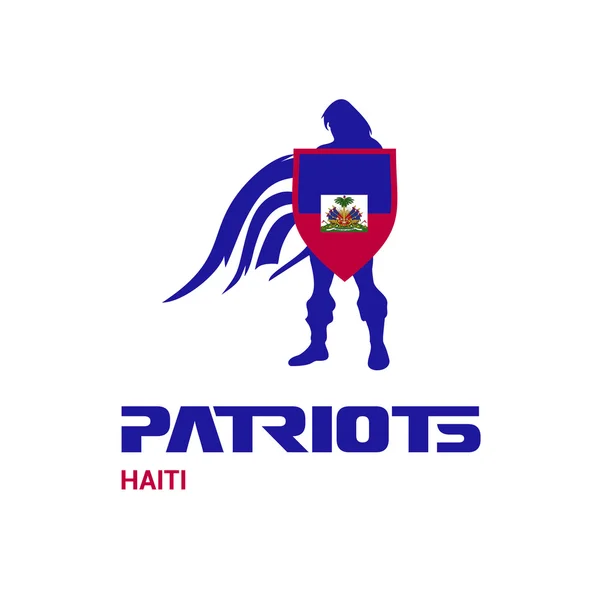 Haiti patriots concept — Stok Vektör